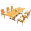 Werner Outdoor 7 - Piece Teak Dining Set-1304214028-1304214066