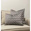 Housse de coussin en velours graphite et argent-105872246