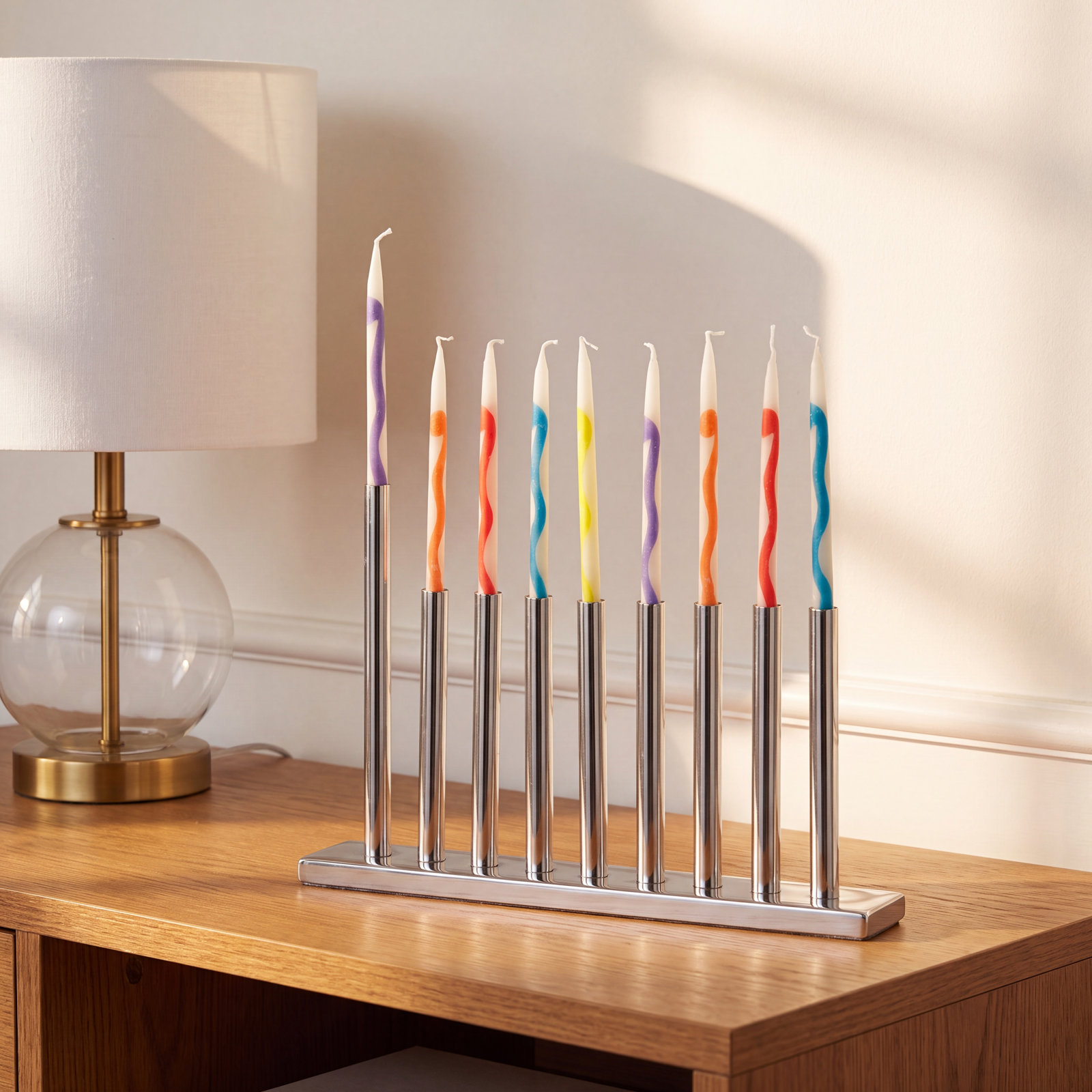 Stainless Steel Menorah