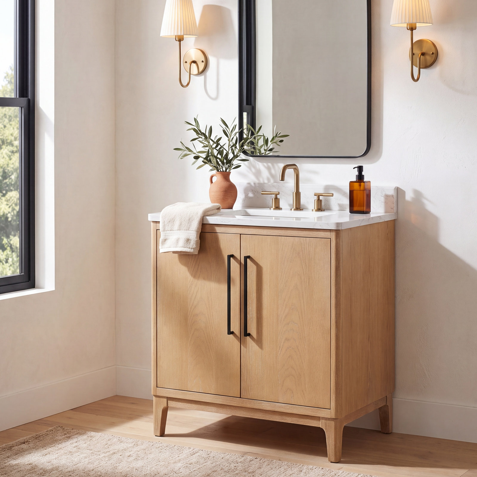 Langosta 30" Single Bathroom Vanity, Washed Ash Gray