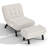 25.98'' Wide Modern Soft Upholstered Accent Chair With Adjustable Backrest And Ottoman (Set of 4)-1174011518-1174011489