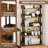 2 PCS 5-Tier Bookshelf Open Bookcase with Anti-Tipping Kit Storage Unit for Bedroom Black-227777869-227777867
