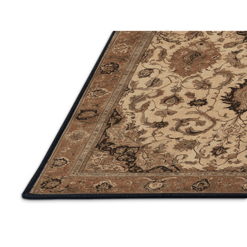 Tapis brun lavable à la machine, Tapis de couloir 2 pi x 4 pi
