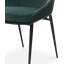 Chaise de salle à manger en velours vert-70228060