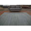 Tapis gris élégant de style Gabbeh 9 x 9 avec des éléments de design minimalistes