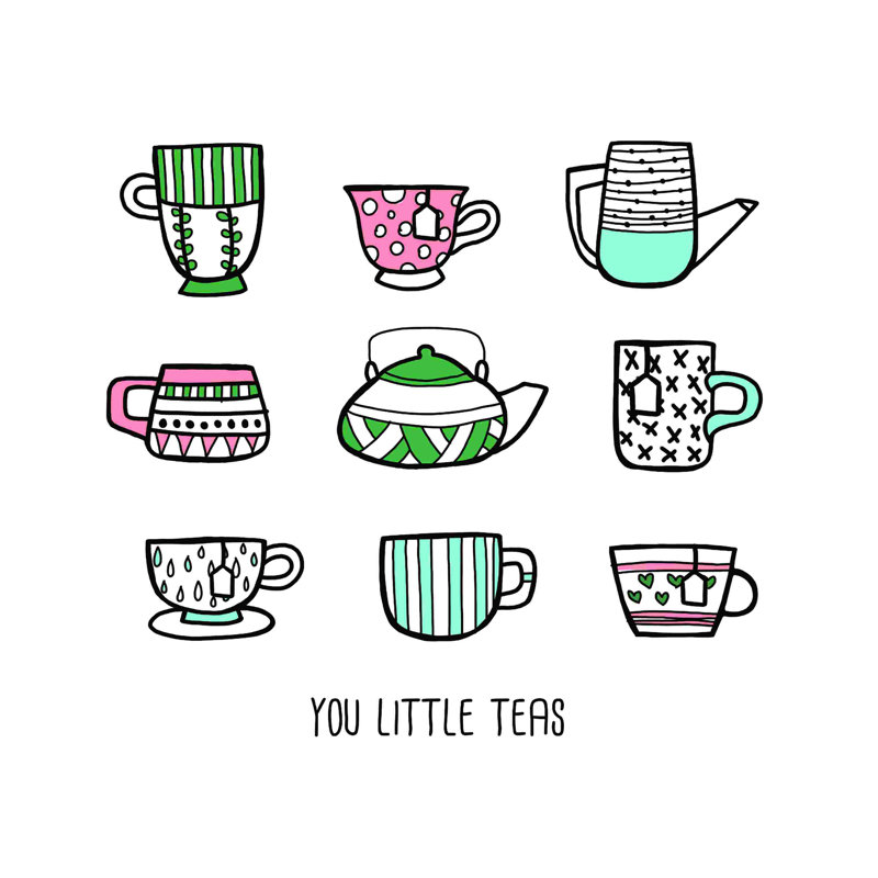 You Little Teas 2886804, H 36 po x l 36 po, Non, Toile tendue