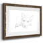 Lazy Dog IV - Reproduction encadrée rustique avec tableau mat-1831022598-1831022592