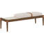 Banc rembourré en tissu texturé beige Nara-1709390210-1709390208
