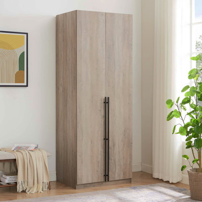 Armoire-penderie 32 "en gris rustique Lee