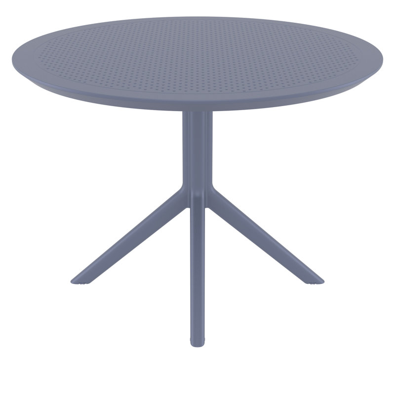 Table de salle à manger extérieure Aylssa, Gris foncé