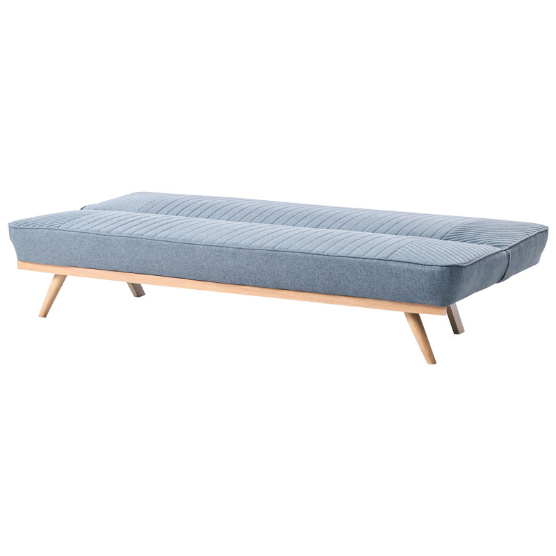 2 Seater Fabric Sofa Bed, Blue