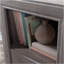 Bureau en L, finition brune