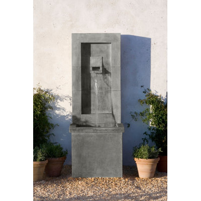 Moderne Column Fountain with Light