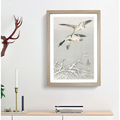 Wild Ducks in Flight by Ohara Koson - Picture Frame Painting Print
