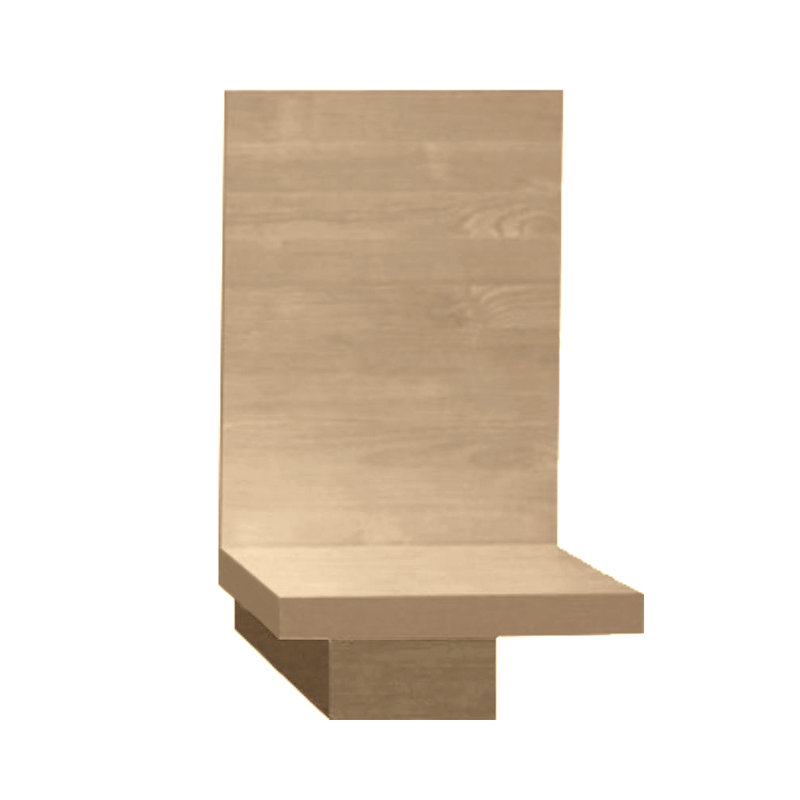 Table de chevet avec panneau arrière