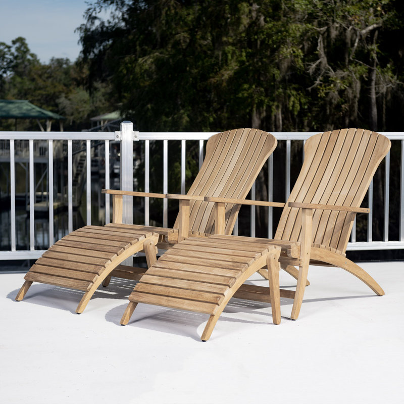 Ensemble Adirondack double en teck