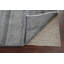 Tapis gris en laine noué à la main de conception unique 4 pi 4 po x 5 pi 9 po New Age