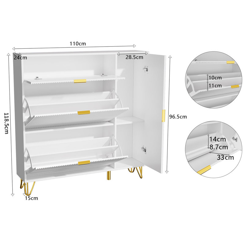 Shoe Storage Cabinet, 110