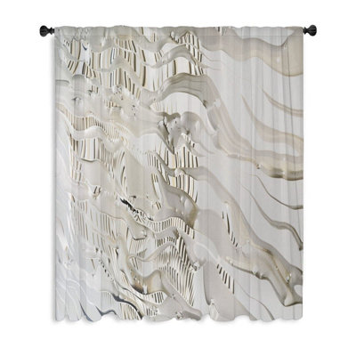 Rideau transparent en polyester Henrey