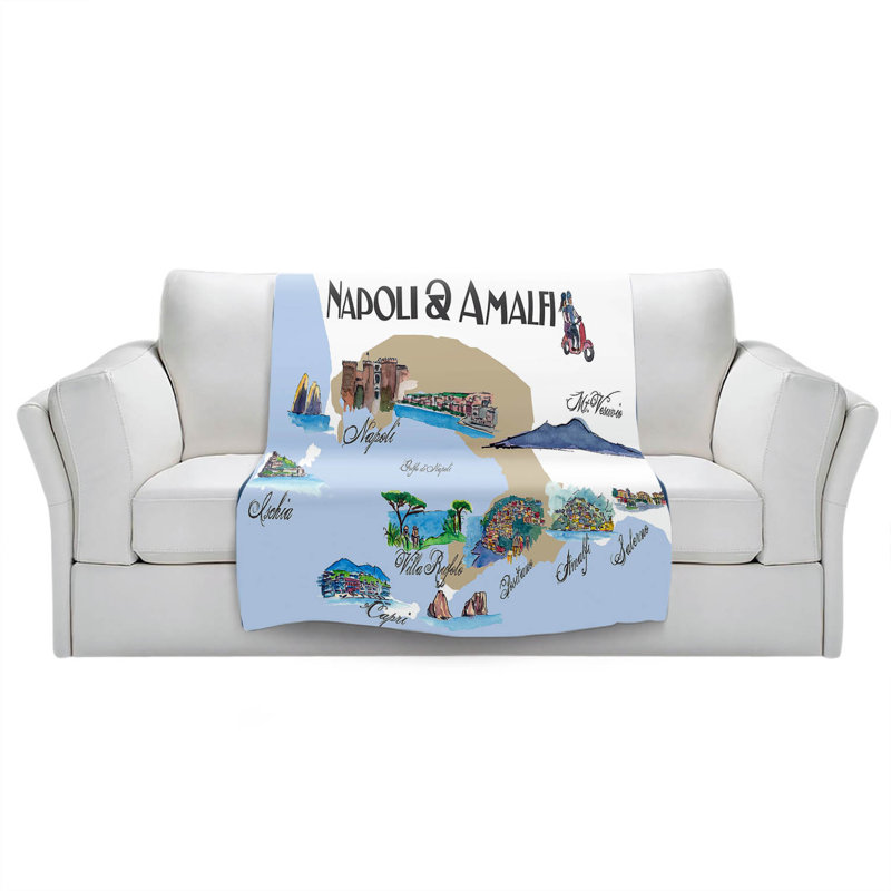  Couverture touristique Napal Amalfi, 68 po x 80 po