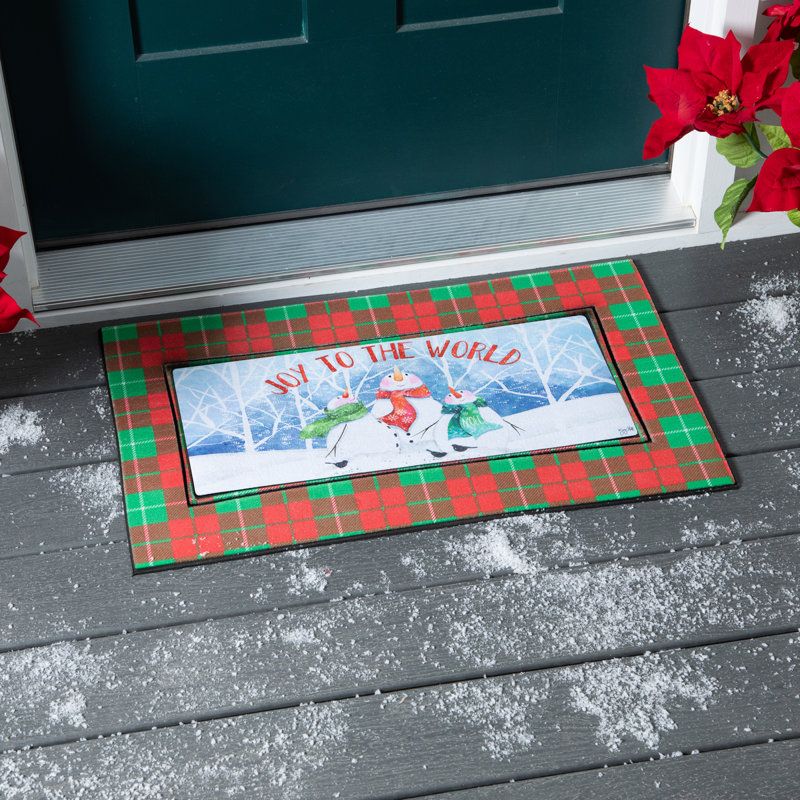 Tapis de porte antidérapant Linsk Christmas