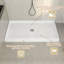 Base de douche rectangulaire l 60 po x P 32 po avec drain central, surface antidérapante