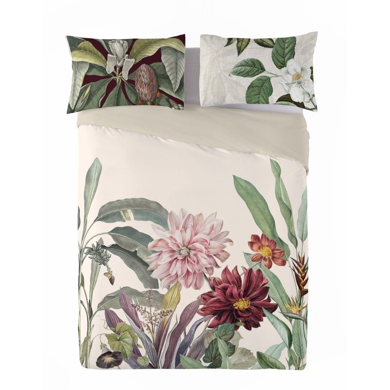 Ensemble de housse de couette en coton 3 pièces Mirelle King (l 106 po x L 92 po)
