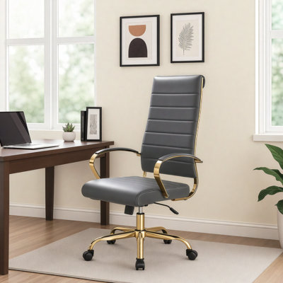 Fauteuil de bureau en cuir Humairaa