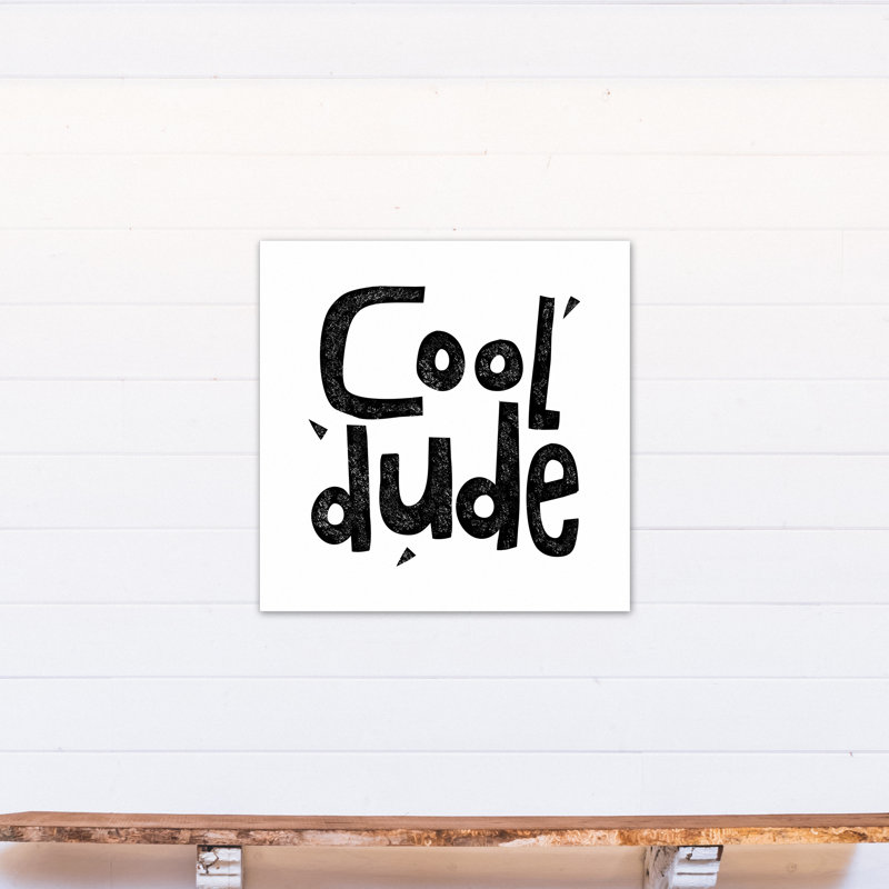 « cool dude », art encadré Malveaux, Toile tendue, H 30 po x l 30 po x P 1,25 po