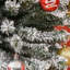 Arbre de Noël artificiel mince enneigé 9 pi avec 1014 pointes