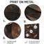 «Brown Sable Leaves I - Leaves», art mural en métal traditionnel-984549615