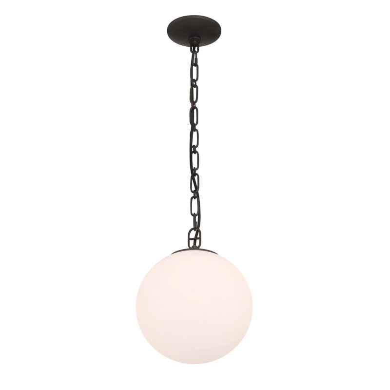 Mini-luminaire suspendu 1 lumière Marbelle 10 ", 12.25" H x 10" W x 10" D, E26/Medium (Standard)