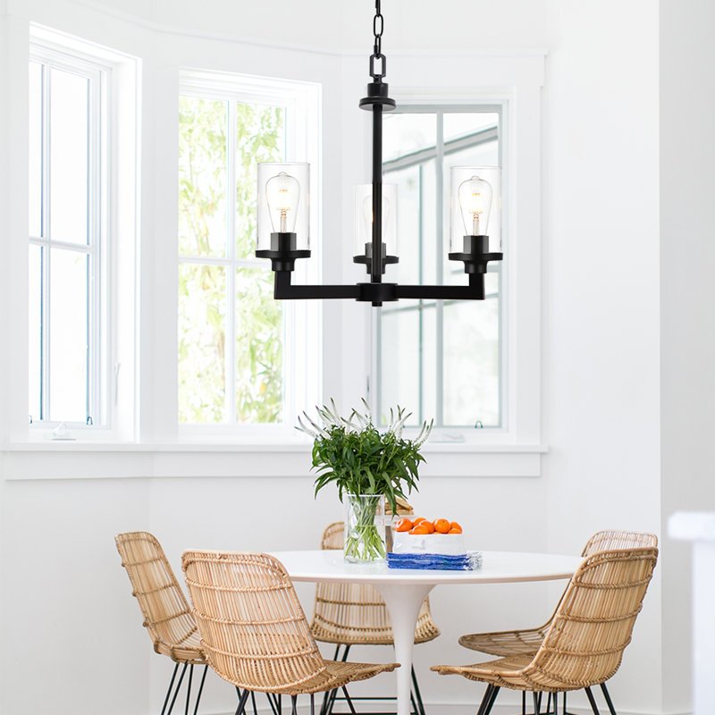 Gislena 3 - Light Glass Dimmable Chandelier