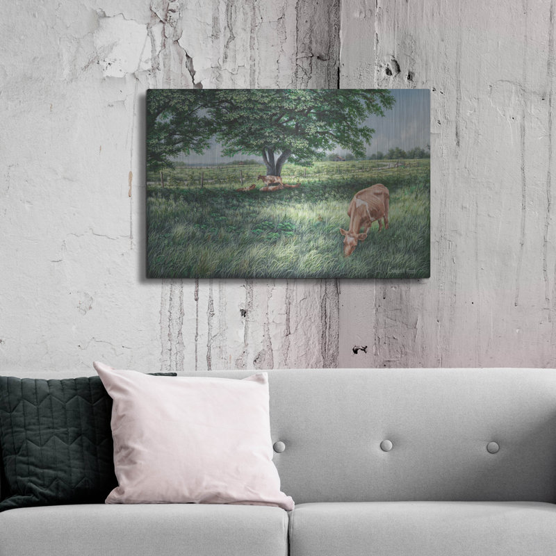  «Grazing» par Campbell Frost, art mural en métal, 36 po x 24 po, H 24 po x l 36 po