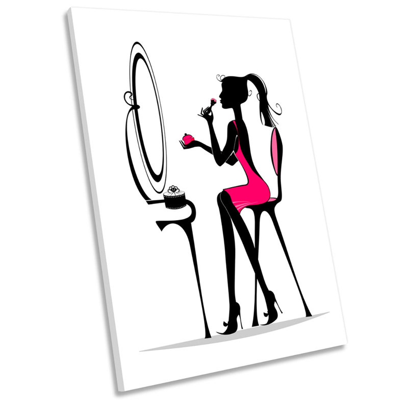 Fashion Beauty Makeup Salon - Wrapped Canvas Print, 45.7cm H x 30.5cm W