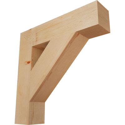 Support de bloc traditionnel l 5 5 po x P 28 po x H 28 po, sapin Douglas