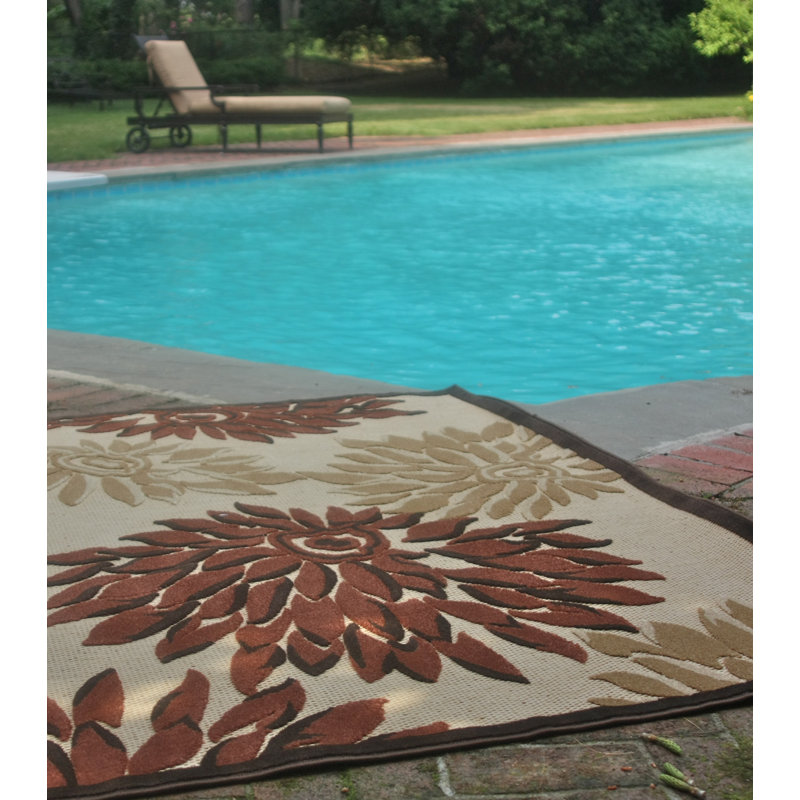 Tapis sable / brun Giannetto, 5 pi 2 po x 7 pi 6 po