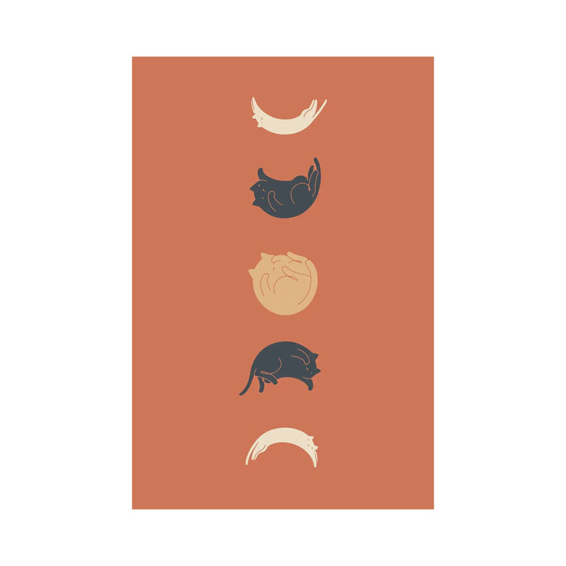 Cat Landscape LXI by Lim Heng Swee - Wrapped Canvas Print, 66.04 cm H x 45.72 cm W