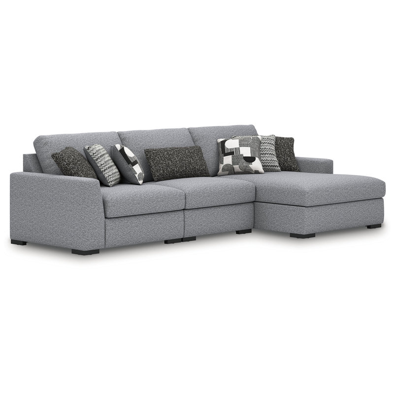 Cantin 3-Piece Sectional With Chaise, Right Hand Facing