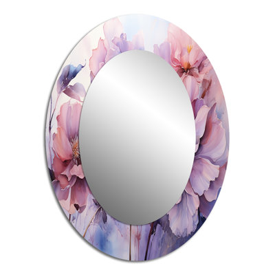Miroir mural mauve moderne