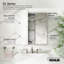 CLC Aluminum Two-Door Medicine Cabinet With Mirrored Doors, Beveled Edges-670831402