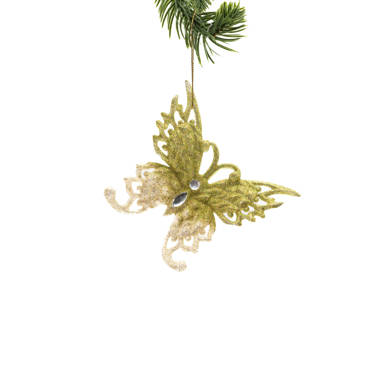 Silver Butterfly Ornament - Single Piece – Starlight Tree Toppers