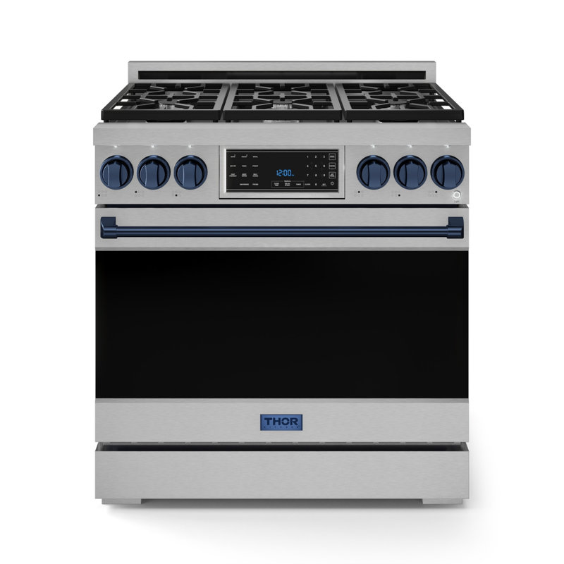 Cuisinière au gaz professionnelle de 36 po avec panneau tactile inclinable Gordon Ramsay de THOR Kitchen