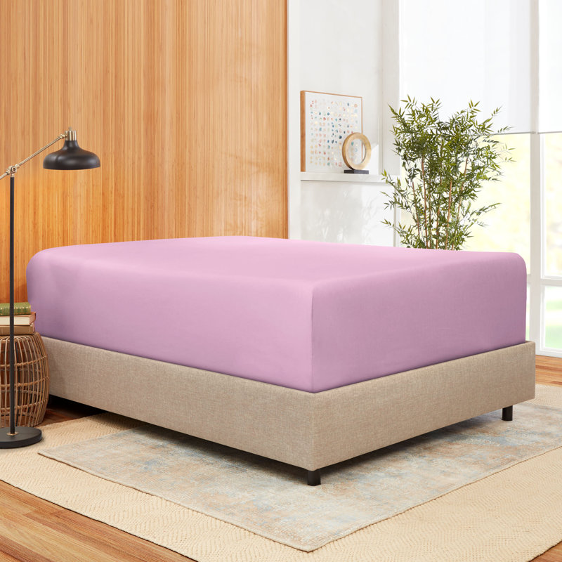 Premium Microfiber Fitted Sheet, Lavender Dream, Queen Fitted Sheet