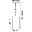 Mini-luminaire suspendu cylindrique en aluminium noir d'intérieur ou d'extérieur 1 lumière Beaverson-22241127