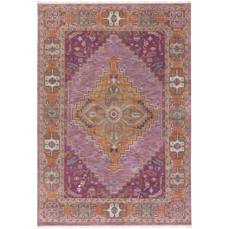 Zeus Hand Knotted Wool Area Rug, Rectangle 8' x 11'