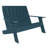 Byrnes Recycled Plastic Double Adirondack Loveseat-95568584