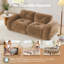 Ensemble de salon en tissu de velours 2 pièces 2 pièces Causeuse éponge haute densité 32D, sans assemblage-977105771