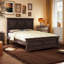 King Size Traditional Panel Bed - Solid Pinewood Frame-1692367594