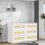 Commode 6 tiroirs, commode en rotin pour chambre à coucher, commode pour chambre à coucher, couloir, salon-674110490